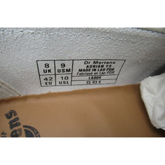 Dr. Martens ADRIAN White Smooth Leather Tassels Loafers SlipOn Size US 9 NEW Air - Picture 8 of 8